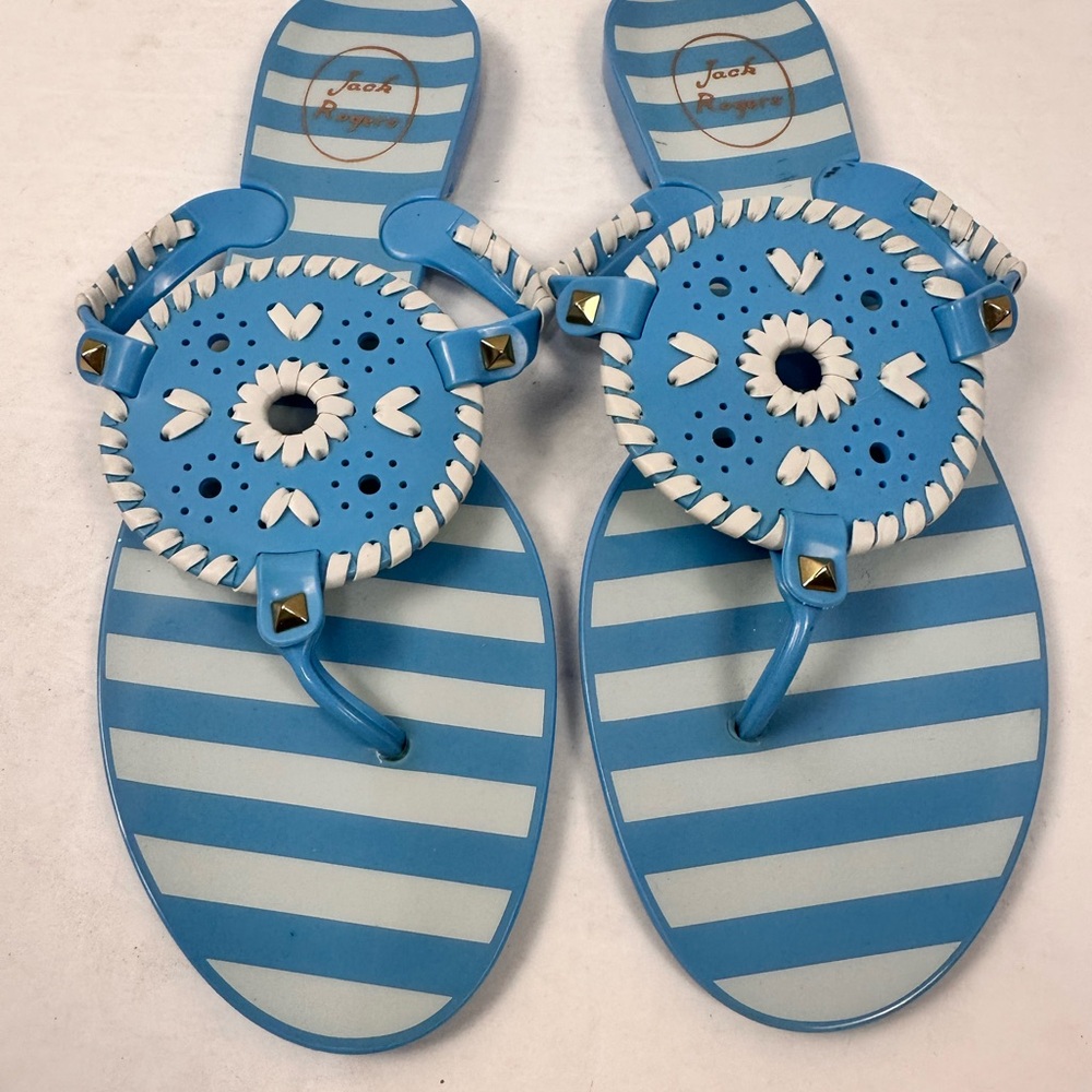 Jack Rogers Jelly Sandals Sz 11 - Picture 2 of 6